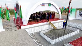 Prezident İlham Əliyev Türkmənistan tərəfindən Füzulidə tikiləcək məscidin təməlqoyma mərasimində onlayn formatda iştirak edib (FOTO)