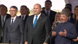 Prezident İlham Əliyev Türkmənistan tərəfindən Füzulidə tikiləcək məscidin təməlqoyma mərasimində onlayn formatda iştirak edib (FOTO)