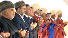 Prezident İlham Əliyev Türkmənistan tərəfindən Füzulidə tikiləcək məscidin təməlqoyma mərasimində onlayn formatda iştirak edib (FOTO)