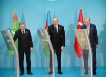 Prezident İlham Əliyev Türkmənistan tərəfindən Füzulidə tikiləcək məscidin təməlqoyma mərasimində onlayn formatda iştirak edib (FOTO)