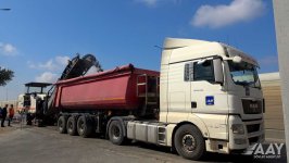 Bakı Dairəvi yolunun köməkçi hissəsində təmir işləri aparılır (FOTO/VİDEO)