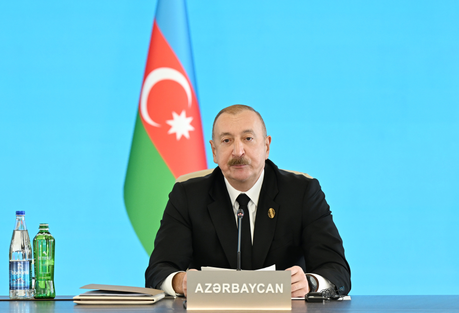 Prezident İlham Əliyev: Bu gün Türk Dövlətləri Təşkilatı ciddi geosiyasi mərkəzlərdən biri kimi formalaşır (TAM NİTQ)