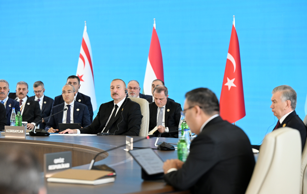 Prezident İlham Əliyev Türk Dövlətləri Təşkilatının Dövlət Başçıları Şurasının 12-ci Zirvə Görüşündə çıxış edib (YENİLƏNİB) (FOTO/VİDEO))