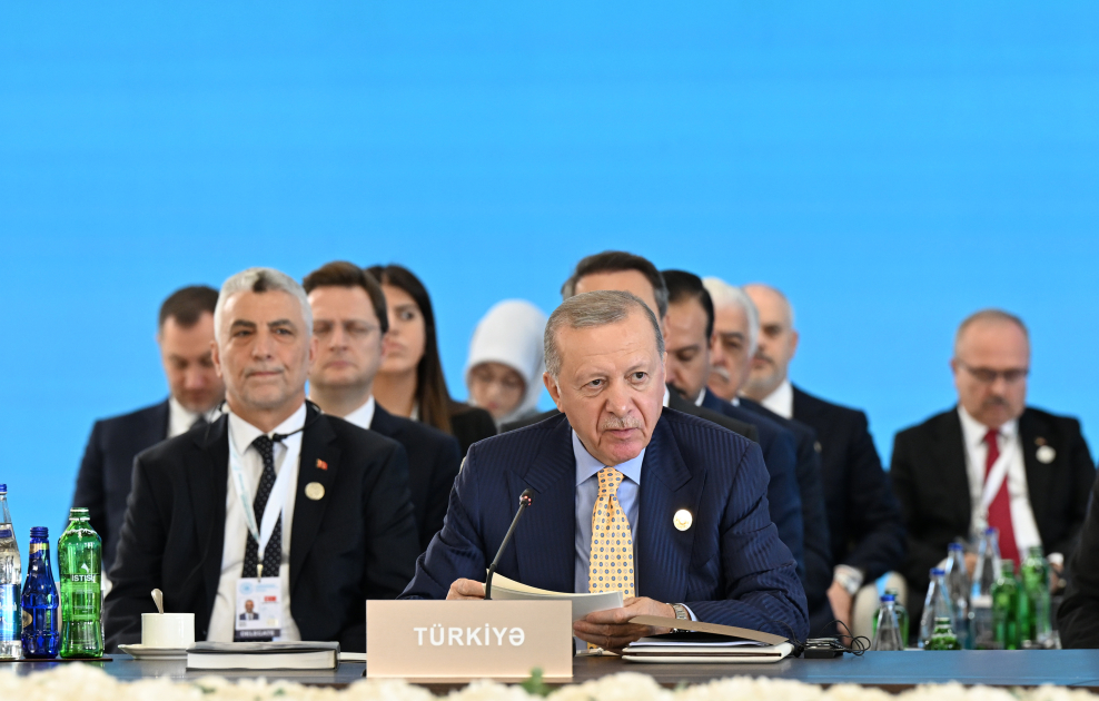 Prezident İlham Əliyev Türk Dövlətləri Təşkilatının Dövlət Başçıları Şurasının 12-ci Zirvə Görüşündə çıxış edib (YENİLƏNİB) (FOTO/VİDEO))