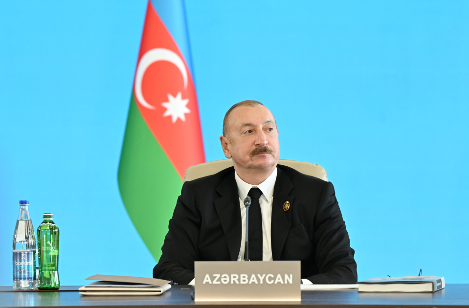 Prezident İlham Əliyev Türk Dövlətləri Təşkilatının Dövlət Başçıları Şurasının 12-ci Zirvə Görüşündə çıxış edib (YENİLƏNİB) (FOTO/VİDEO))