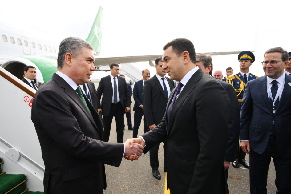 Türkmənistan Xalq Məsləhətinin sədri Azərbaycana səfərə gəlib (FOTO)