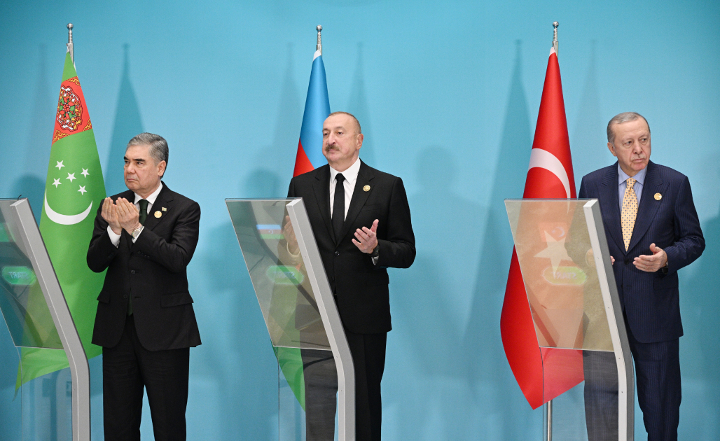 Prezident İlham Əliyev Türkmənistan tərəfindən Füzulidə tikiləcək məscidin təməlqoyma mərasimində onlayn formatda iştirak edib (FOTO)