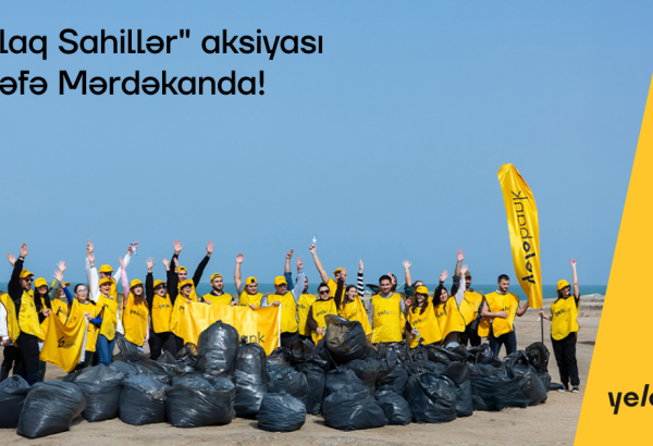 Yelo komandası Mərdəkan çimərliyində təmizlik aksiyası həyata keçirib (FOTO)