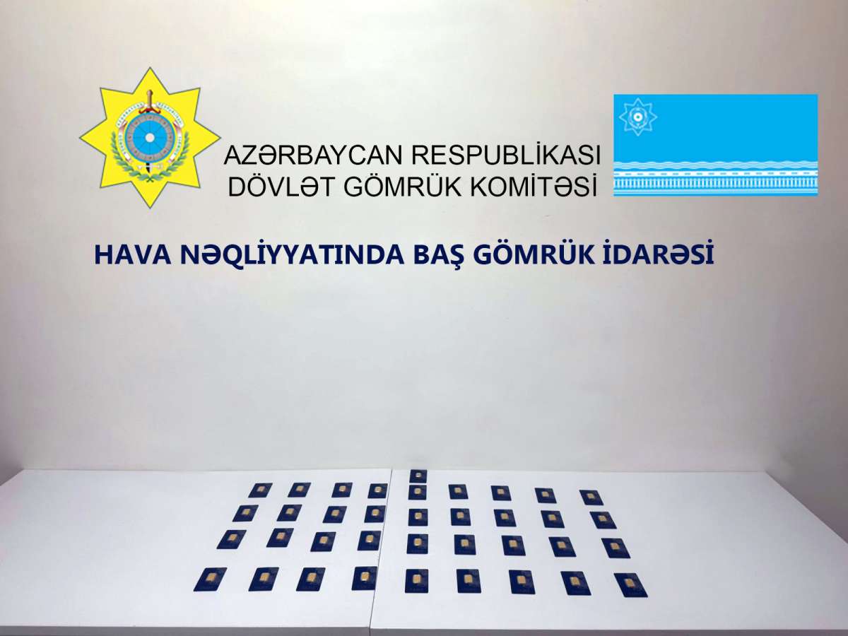 Gömrük nəzarətindən gizlədilən qızıl külçələr aşkar edilib