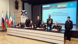 HDQ komandanı Rusiyada Xəzər dənizində regional təhlükəsizlik müzakirələrində iştirak edib (FOTO)