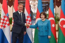 Sahibə Qafarova Xorvatiya parlamentinin sədri ilə görüşüb (FOTO)