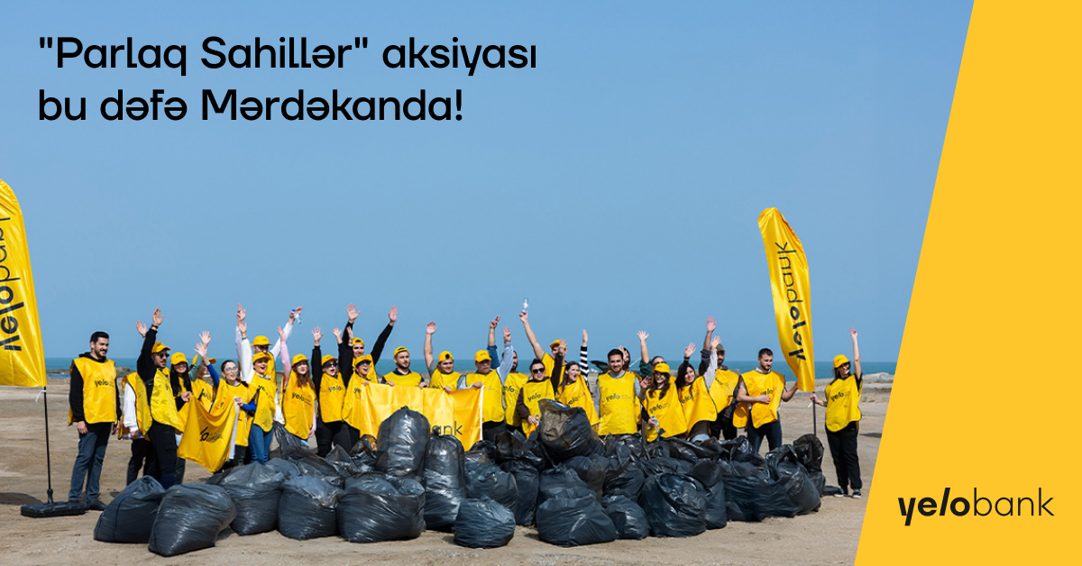 Yelo komandası Mərdəkan çimərliyində təmizlik aksiyası həyata keçirib (FOTO)