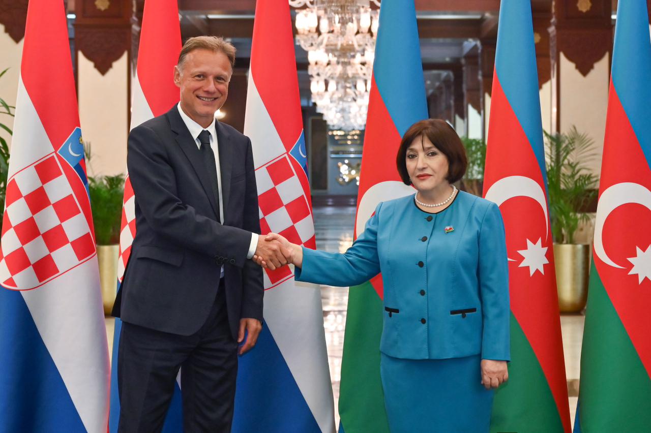 Sahibə Qafarova Xorvatiya parlamentinin sədri ilə görüşüb (FOTO)