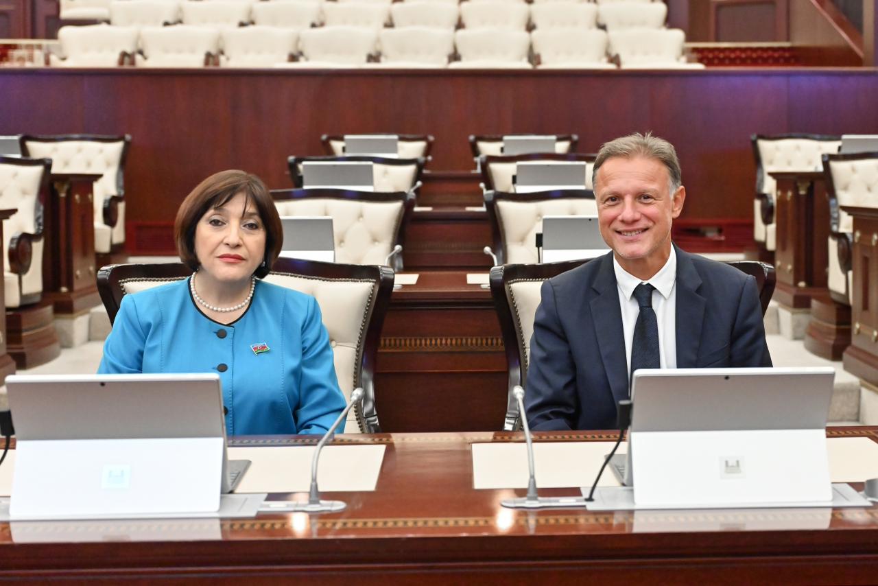 Sahibə Qafarova Xorvatiya parlamentinin sədri ilə görüşüb (FOTO)