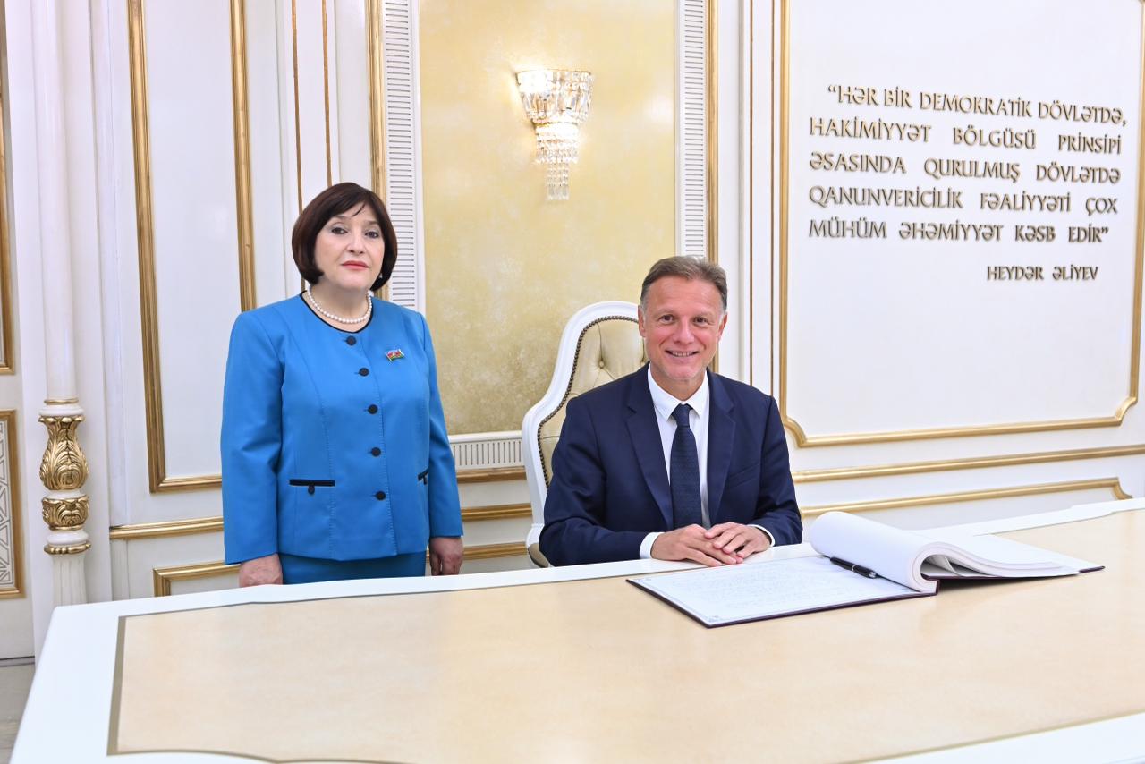 Sahibə Qafarova Xorvatiya parlamentinin sədri ilə görüşüb (FOTO)