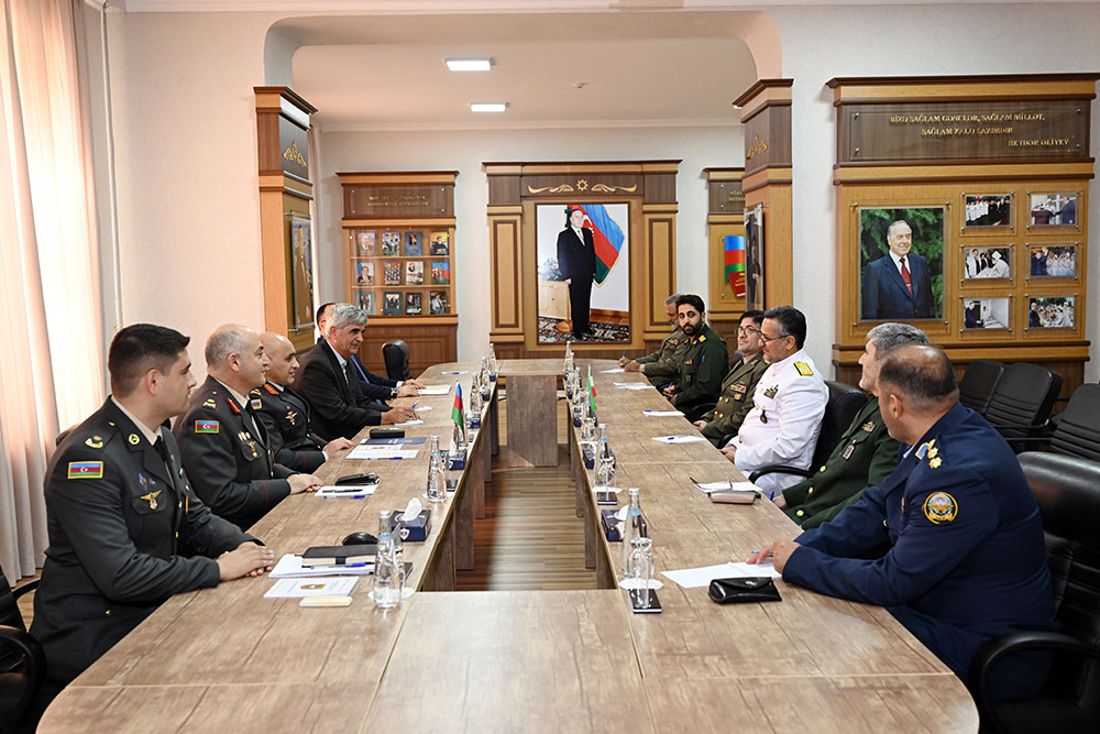 İran nümayəndələri ilə hərbi təhsilin inkişafı müzakirə olunub (FOTO/VİDEO)