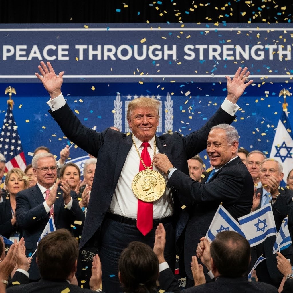 Netanyahunun ofisi Nobel Sülh Mükafatının Trampa verilməsinə çağırış edib
