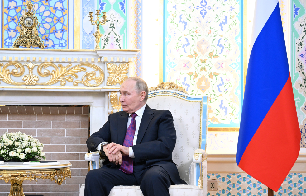Düşənbədə Azərbaycan Prezidenti İlham Əliyevin Rusiya Prezidenti Vladimir Putinlə təkbətək görüşü keçirilir (FOTO)