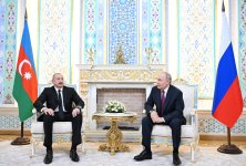 Düşənbədə Azərbaycan Prezidenti İlham Əliyevin Rusiya Prezidenti Vladimir Putinlə təkbətək görüşü olub (FOTO/VIDEO) (YENİLƏNİB)