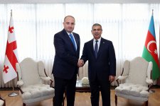 Zakir Həsənov gürcüstanlı həmkarı ilə görüşüb (FOTO)