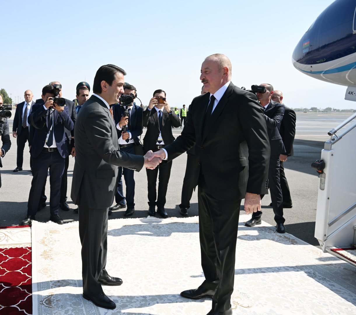 Prezident İlham Əliyev Tacikistana səfərə gəlib (FOTO/VİDEO)