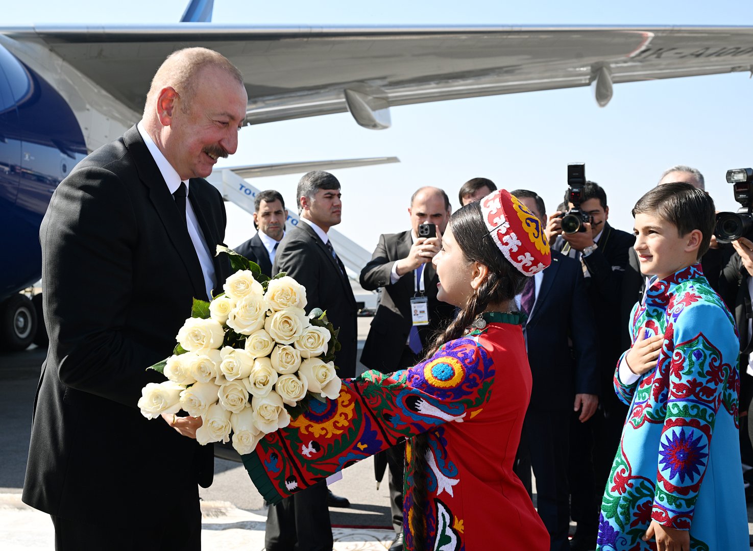 Prezident İlham Əliyev Tacikistana səfərə gəlib (FOTO/VİDEO)