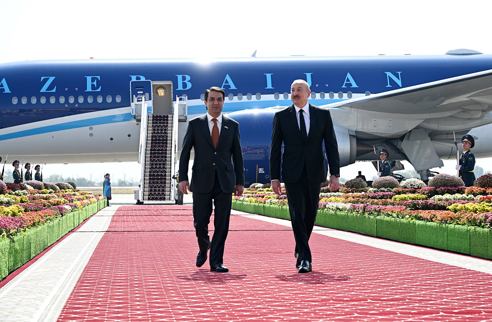 Prezident İlham Əliyev Tacikistana səfərə gəlib (FOTO/VİDEO)
