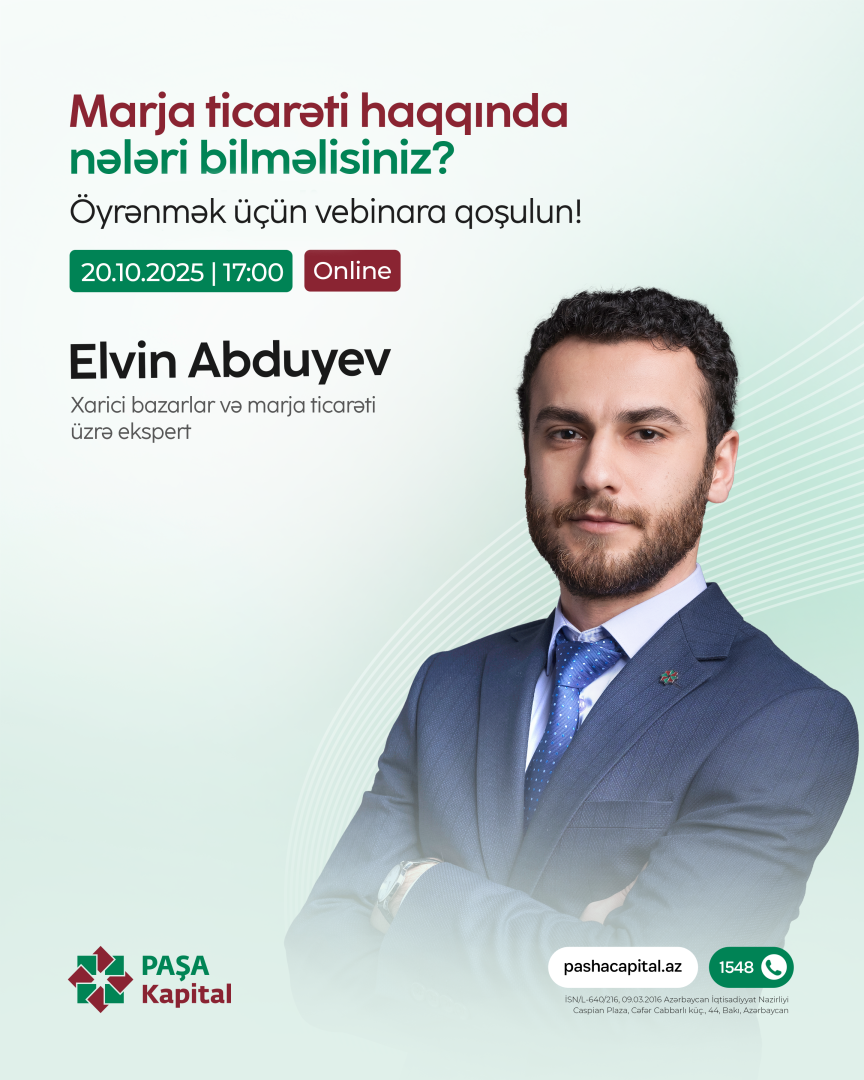 PAŞA Kapital-dan yeni başlayan investorlar üçün onlayn və ödənişsiz vebinar