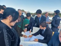 Ballıca və Təzəbinə sakinlərinə evlərin açarları təqdim edilib (FOTO) (YENİLƏNİB)