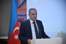 Türkmənistan səfirliyi Füzulidə məscidin tikintisi ilə bağlı brifinq keçirib (FOTO)