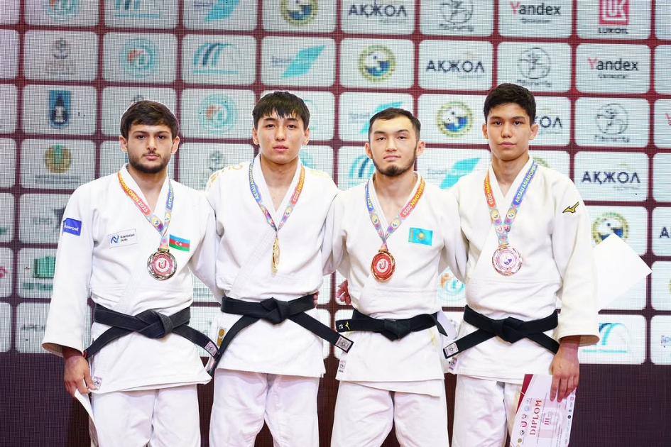 Aktauda keçirilən Açıq Asiya Turnirində cüdoçularımız 6 medal qazanıblar (FOTO)