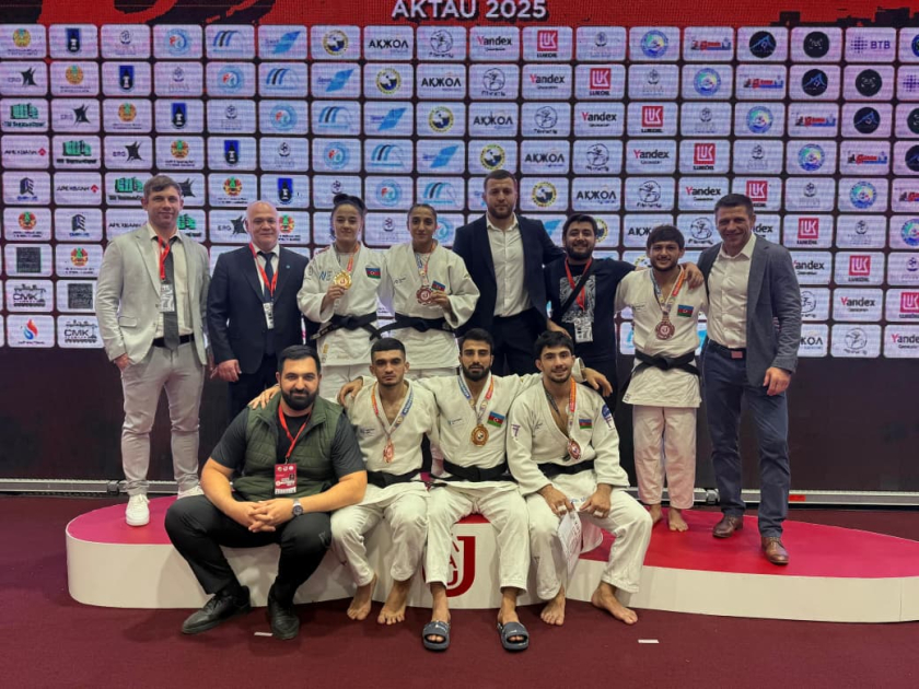 Aktauda keçirilən Açıq Asiya Turnirində cüdoçularımız 6 medal qazanıblar (FOTO)