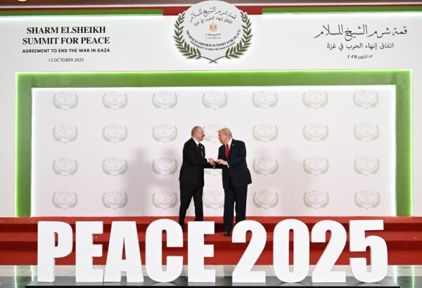 Prezident İlham Əliyev Yaxın Şərq Sülh Sammitində iştirak edib (FOTO/VİDEO) (YENİLƏNİB-7)