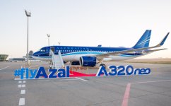 AZAL donanmasını yeniləməyə davam edir: cari ildə ikinci yeni “Airbus A320neo” Bakıya gəldi (FOTO)
