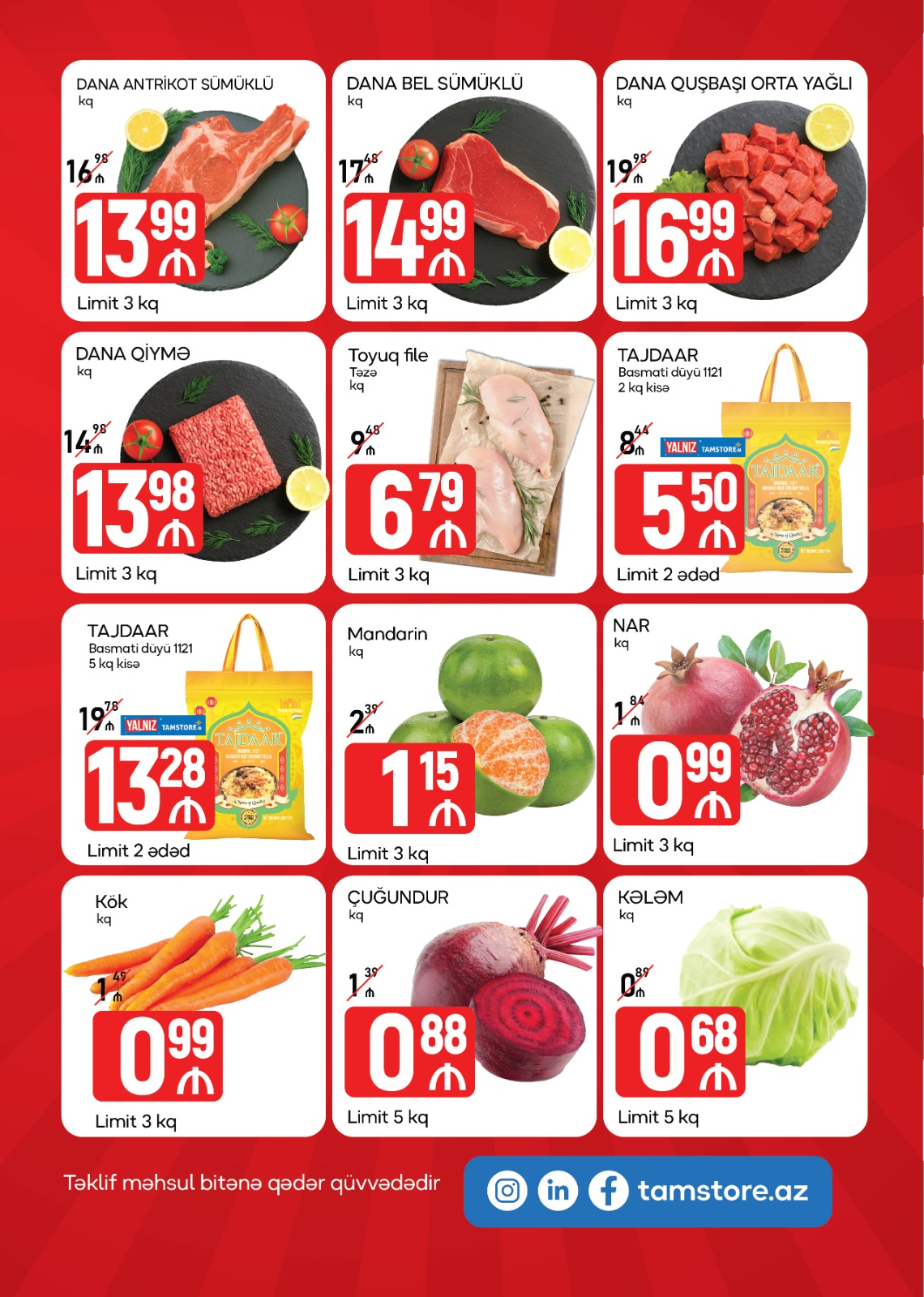 Tamstore bu məhsulların qiymətində ciddi dəyişiklik edib - Siyahı ®