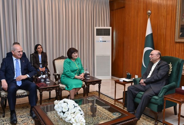 Pakistan Prezidenti Sahibə Qafarova və Numan Kurtulmuşu qəbul edib (FOTO)