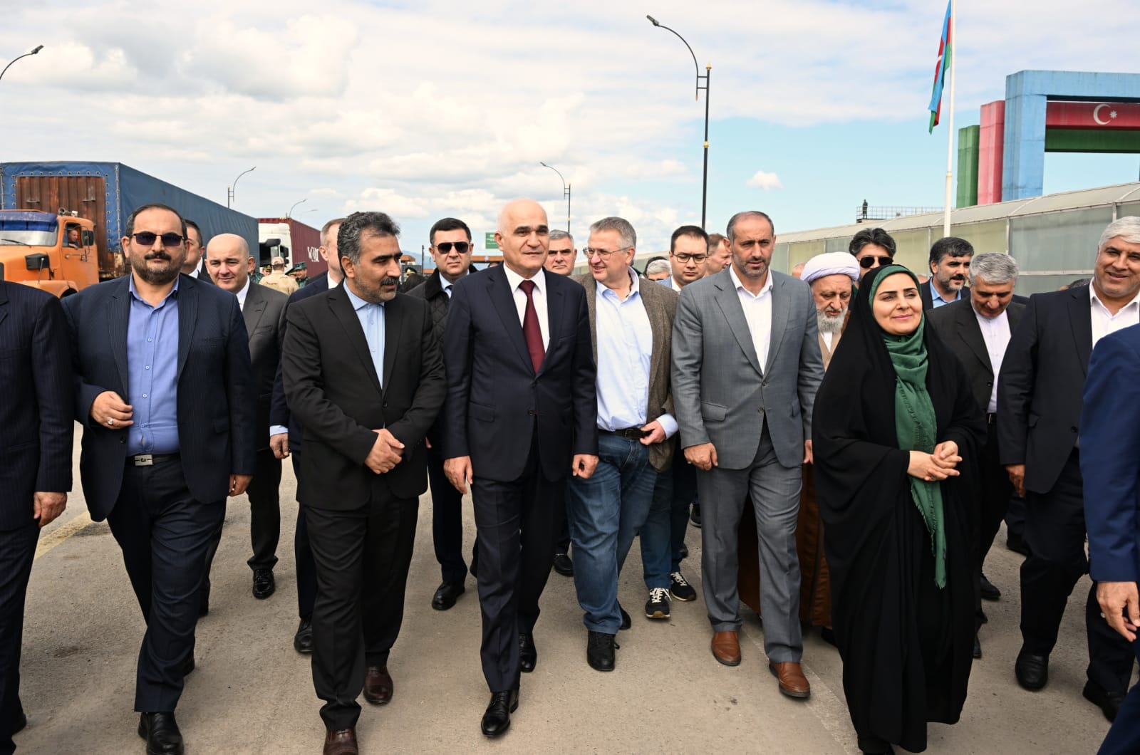 Astarada Şimal-Cənub beynəlxalq nəqliyyat dəhlizinin infrastruktur obyektlərinə birgə baxış keçirilib (FOTO)