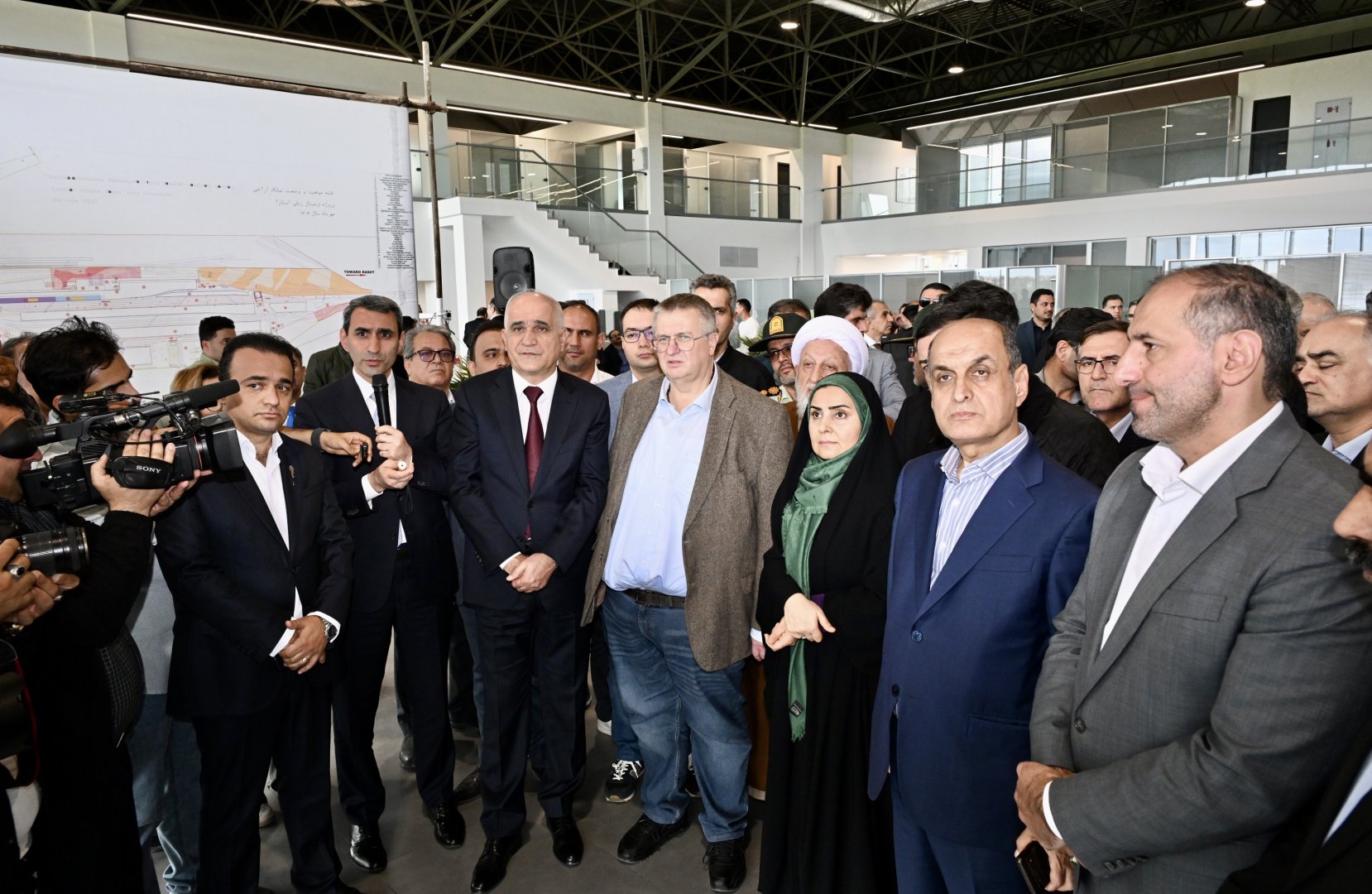 Astarada Şimal-Cənub beynəlxalq nəqliyyat dəhlizinin infrastruktur obyektlərinə birgə baxış keçirilib (FOTO)