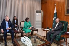 Pakistan Prezidenti Sahibə Qafarova və Numan Kurtulmuşu qəbul edib (FOTO)
