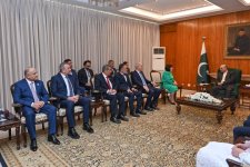 Pakistan Prezidenti Sahibə Qafarova və Numan Kurtulmuşu qəbul edib (FOTO)