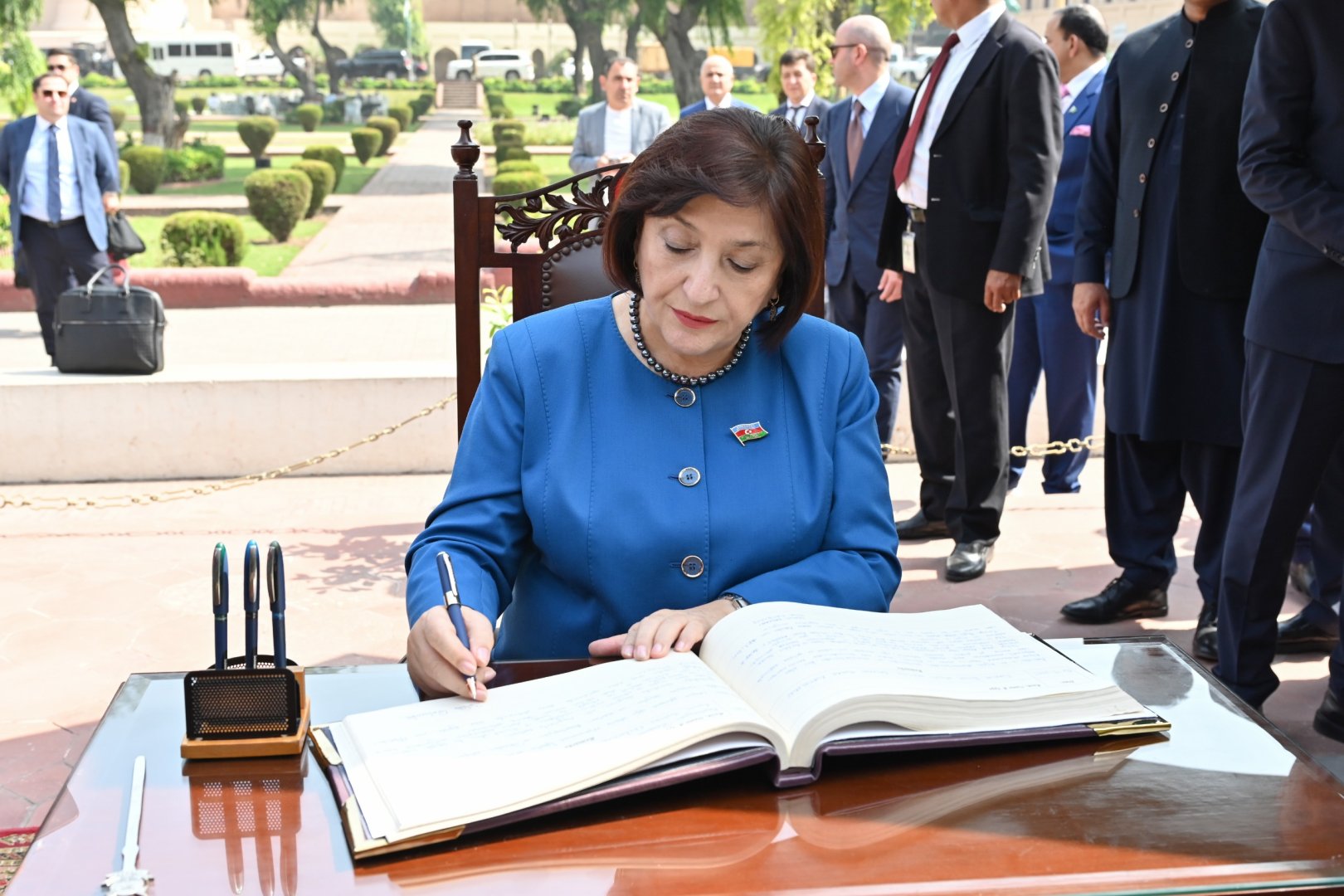 Azərbaycan və Türkiyə parlament sədrləri Lahora səfər ediblər (FOTO)