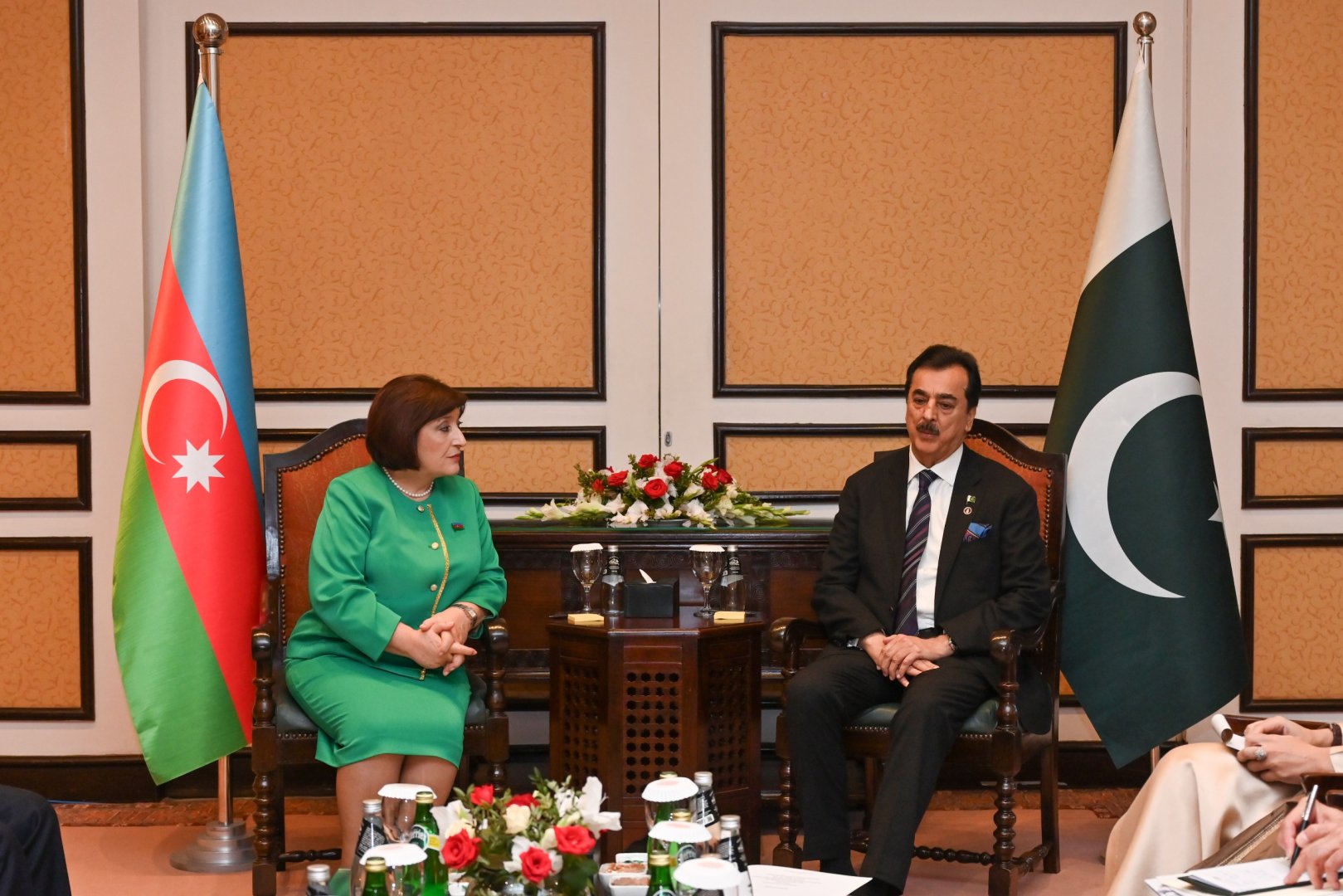 Sahibə Qafarova Pakistan Senatının sədri ilə görüşüb (FOTO)