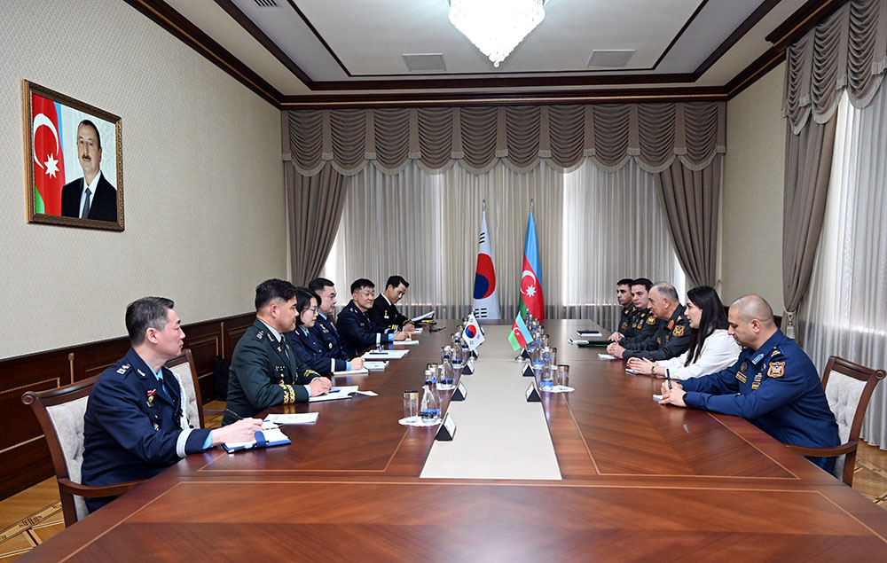 Azərbaycan və Koreya hərbi əməkdaşlığı müzakirə olunub (FOTO)
