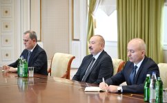Prezident İlham Əliyev ATƏT-in fəaliyyətdə olan sədrinin başçılıq etdiyi nümayəndə heyətini qəbul edib (FOTO) (YENİLƏNİB)