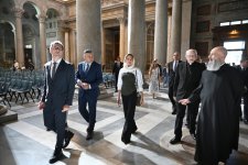 Azərbaycanın Birinci vitse-prezidenti Vatikanda Müqəddəs Pavel Bazilikasında həyata keçirilən bərpa işləri ilə tanış olub (FOTO/VİDEO)