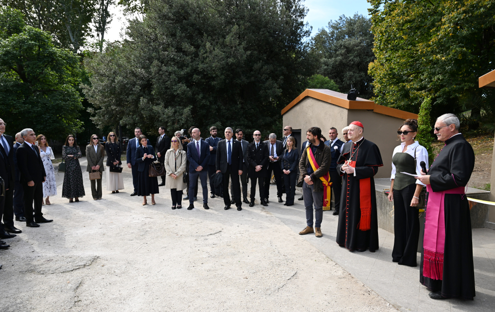 Azərbaycanın Birinci vitse-prezidenti Mehriban Əliyeva Vatikanda Müqəddəs Komodilya katakombalarının bərpası layihəsinin açılış mərasimində iştirak edib (FOTO)