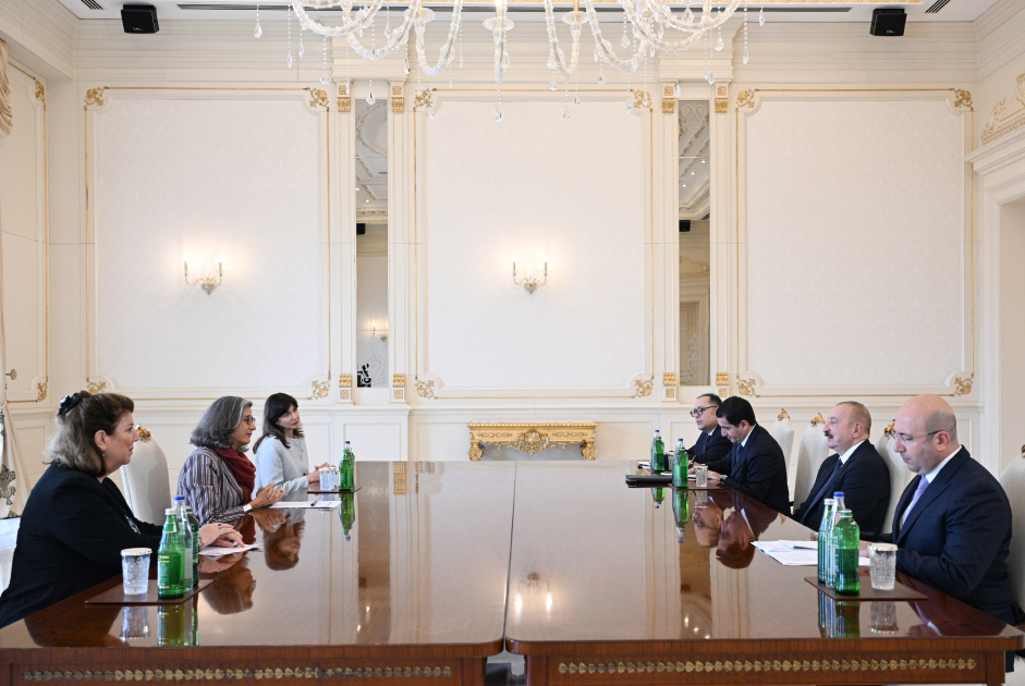 Prezident İlham Əliyev BMT-nin Məskunlaşma Proqramının icraçı direktorunu qəbul edib (FOTO)