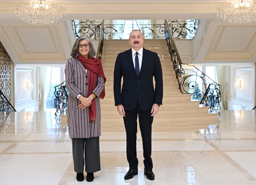 Prezident İlham Əliyev BMT-nin Məskunlaşma Proqramının icraçı direktorunu qəbul edib (FOTO)