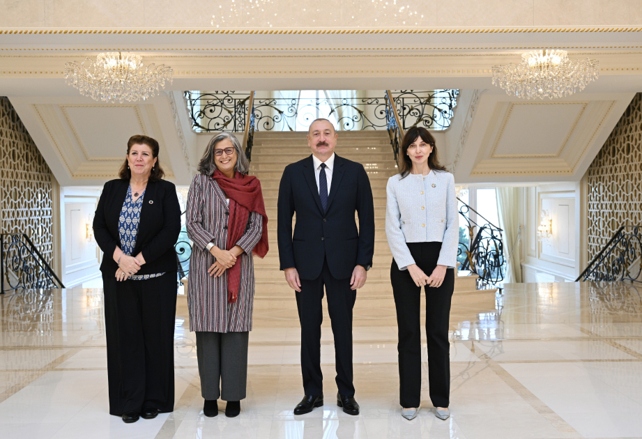 Prezident İlham Əliyev BMT-nin Məskunlaşma Proqramının icraçı direktorunu qəbul edib (FOTO)