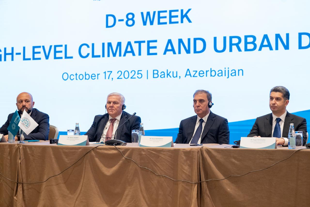 “D-8 Yüksək Səviyyəli İqlim və Şəhər Dialoqu” tədbiri keçirilib (FOTO)